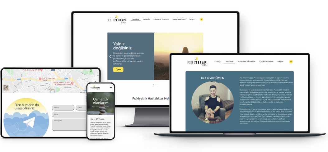 Apaydın Hukuk Web site shown in various devices